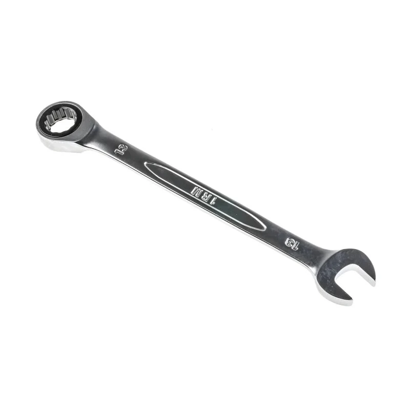 Bahco Ratchet Spanner 13 mm, 178mm Overall Length, Alloy Steel Chrome Finish 1RM-13