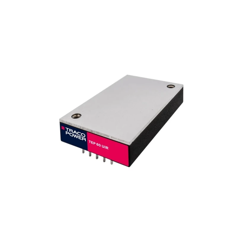 TRACOPOWER High Performance 60W Railway DC/DC Converter 15V DC Output 4A, 9-75V Input, PCB Mount, 75°C Max TEP 60-3613UIR