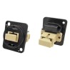 RS PRO Panel XLR Connector, Straight Orientation, Female Contact, Nickel Plating, Plastic Housing 874-1213