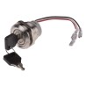 RS PRO Key Switch Stainless Steel Housing DPDT 5A 3-Way Latching Round Bezel 30V DC 250V AC 30.2 mm Panel Cut-Out IP40
