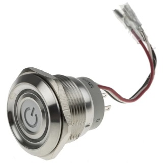 RS PRO Illuminated Momentary Push Button Switch Panel Mount DPDT RGB LED IP67 250 V 5A 877-1860