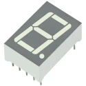 Kingbright 7 Segment LED Display Anode Red 97mcd 1 Digit 14.2mm Character Height SA56-11SURKWA