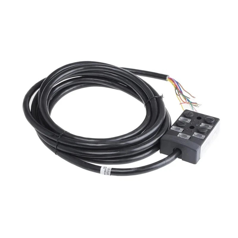 RS PRO Sensor Box, 4 Port, 5 m Cable Length, Plastic Housing, IP67 Rated, 24V DC 877-1176