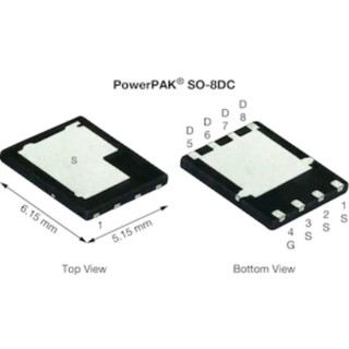 Vishay N-Channel Power MOSFET 60 V 204 A Enhancement Mode 125 W SO-8 Package SiDR626LDP-T1-RE3