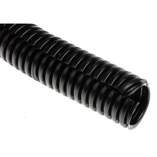 RS PRO Electrical Flexible Split Plastic Conduit 20 mm Nominal Diameter Black 100 m Length 875-0258