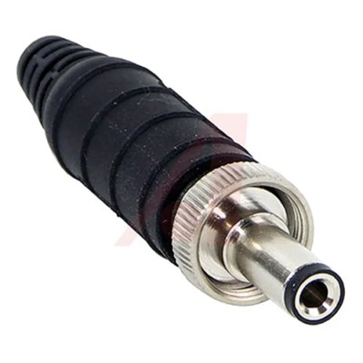 Switchcraft 5A Straight DC Jack, Cable Mount, 2.1mm x 2.5mm, Tin Plated, 57mm Length, IP68 767KS12