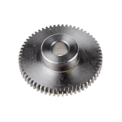 RS PRO Steel 60 Teeth Spur Gear 0.8 Module 10mm Bore 48mm Pitch Diameter 22mm Hub Diameter 878-7890