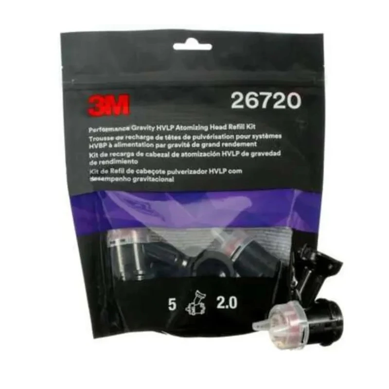 3M 2 mm Air Tool Accessory for Use With Spray Gun, 5 Piece Set 26720