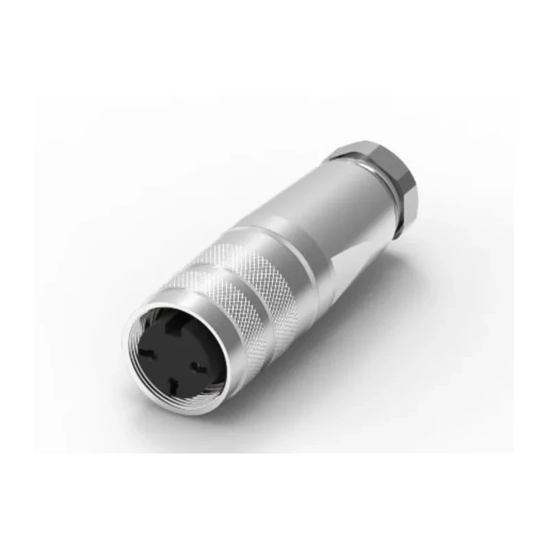 RS PRO 3 Pole Straight M16 Female Cable Mount DIN Connector 5A 250V IP67 Screw Lock 210-0217