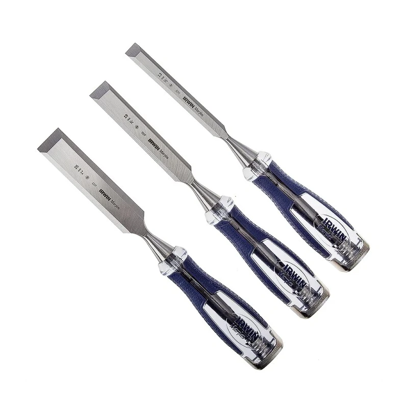 Irwin 3 Piece Steel Wood Chisel Set with 1in Blade Width 10503419