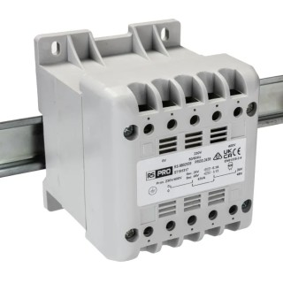 RS PRO 63 VA DIN Rail Transformer, 400 V AC Primary, 24 V AC Secondary, IEC 61558-2-6 880-2539