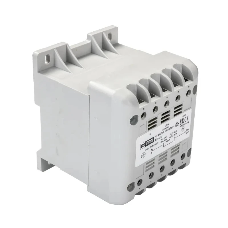 RS PRO 63 VA DIN Rail Transformer, 400 V AC Primary, 24 V AC Secondary, IEC 61558-2-6 880-2539
