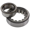 SKF Single-Row Shielded Roller Bearing 40 mm ID, 80 mm OD, 23 mm Width, Sheet Metal Cage, Cylindrical Bore NJ 2208 ECJ