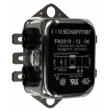 Schaffner Chassis Mount EMI Filter 12A 250V AC/DC Fast-On Termination Single Phase FN2010