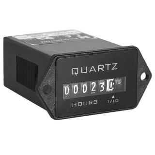 Trumeter 722 6 Digit Analogue Hour Meter Panel Mount 264V AC Quartz Accuracy 3.6mm Digit Height 85°C Max Operating 722-0001