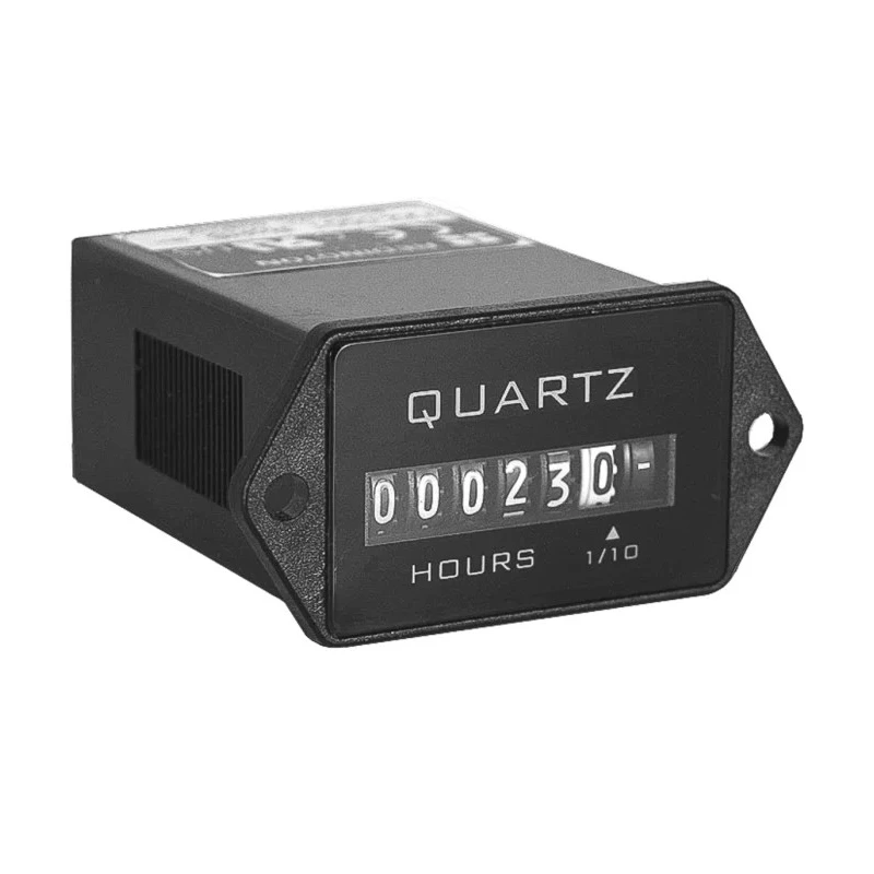 Trumeter 722 6 Digit Analogue Hour Meter Panel Mount 264V AC Quartz Accuracy 3.6mm Digit Height 85°C Max Operating 722-0001