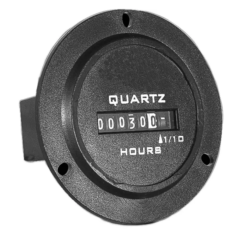 Trumeter 6 Digit Analogue Hour Meter Panel Mount Quartz Accuracy 264V AC 722-0004