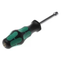 Wera Hexagon Nut Driver 3/8 in Tip, 80 mm Blade, 192 mm Overall 05029505001