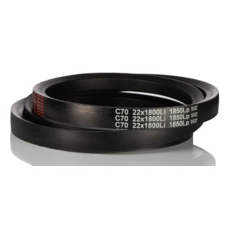 Gates Hi-Power Classical Rubber Drive Belt Section C 22mm Width 14mm Height 1872mm Outside Length C70 HI-POWER