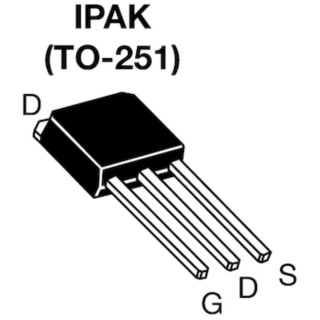 Vishay E Series Power IPAK Package N-Channel Enhancement MOSFET 2.9 A 800 V 3-Pin SIHU2N80AE-GE3