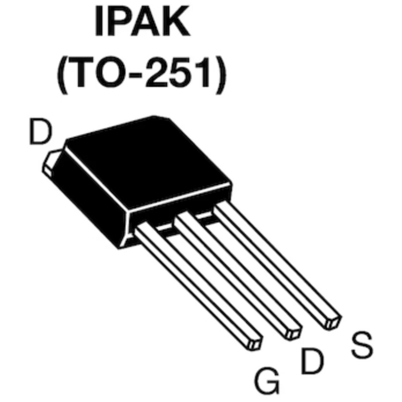 Vishay E Series Power IPAK Package N-Channel Enhancement MOSFET 2.9 A 800 V 3-Pin SIHU2N80AE-GE3