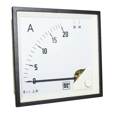 Sifam Tinsley Analogue Panel Ammeter 20 A AC 96 mm x 96 mm Moving Iron EQ94-I1522N1CAW0ST