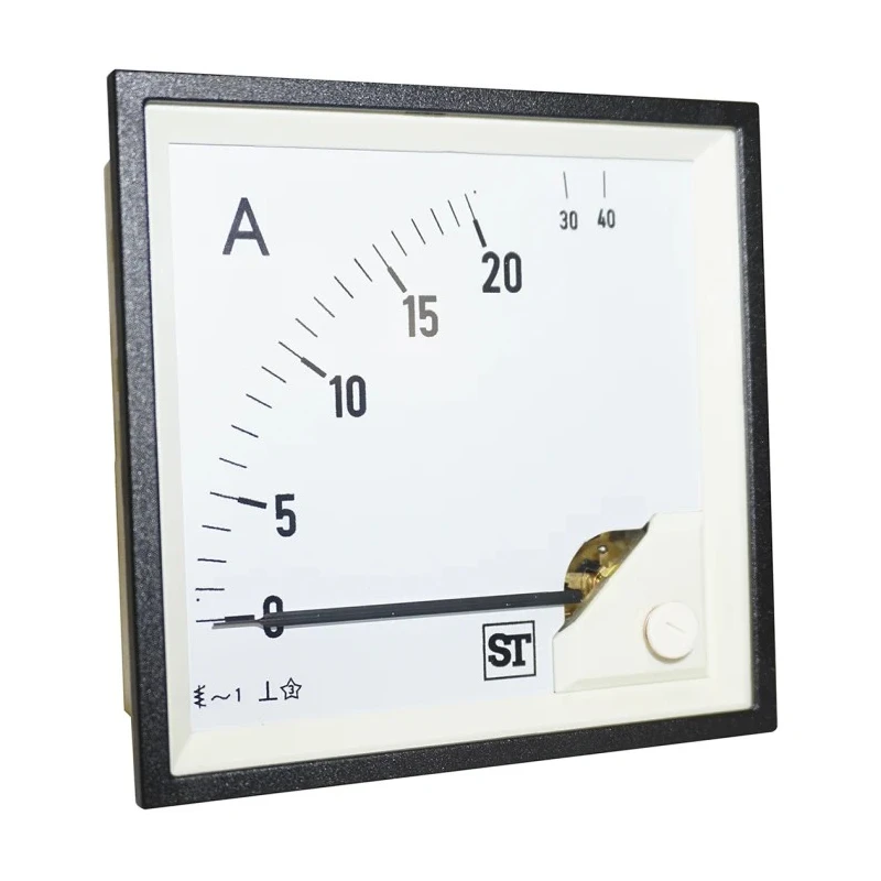 Sifam Tinsley Analogue Panel Ammeter 20 A AC 96 mm x 96 mm Moving Iron EQ94-I1522N1CAW0ST