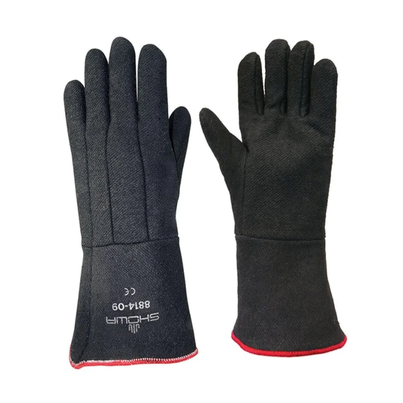 Showa Black Neoprene Gloves Size 10 with Heat Resistant Coating BST8814B