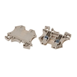 RS PRO DIN Rail Terminal Block Screw Clamp Spring Loaded Terminal Block 1-Level, 4mm² Cable CSA, 600V, 35A 878-7531