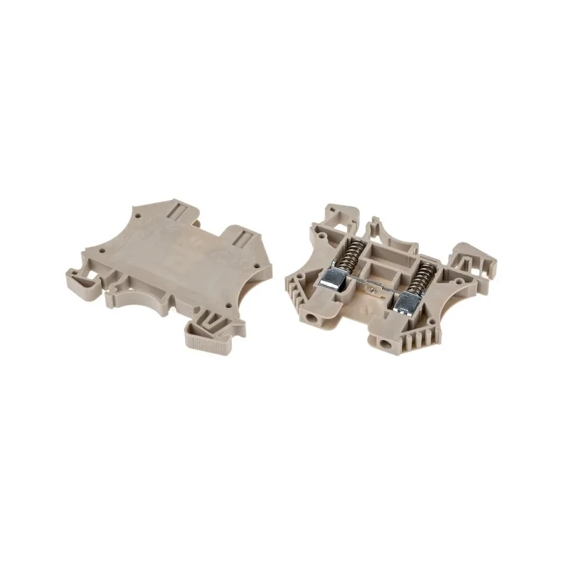 RS PRO DIN Rail Terminal Block Screw Clamp Spring Loaded Terminal Block 1-Level, 4mm² Cable CSA, 600V, 35A 878-7531