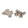 RS PRO DIN Rail Terminal Block Screw Clamp Spring Loaded Terminal Block 1-Level, 4mm² Cable CSA, 600V, 35A 878-7531