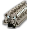 RS PRO DIN Rail Terminal Block Screw Clamp Spring Loaded Terminal Block 1-Level, 4mm² Cable CSA, 600V, 35A 878-7531