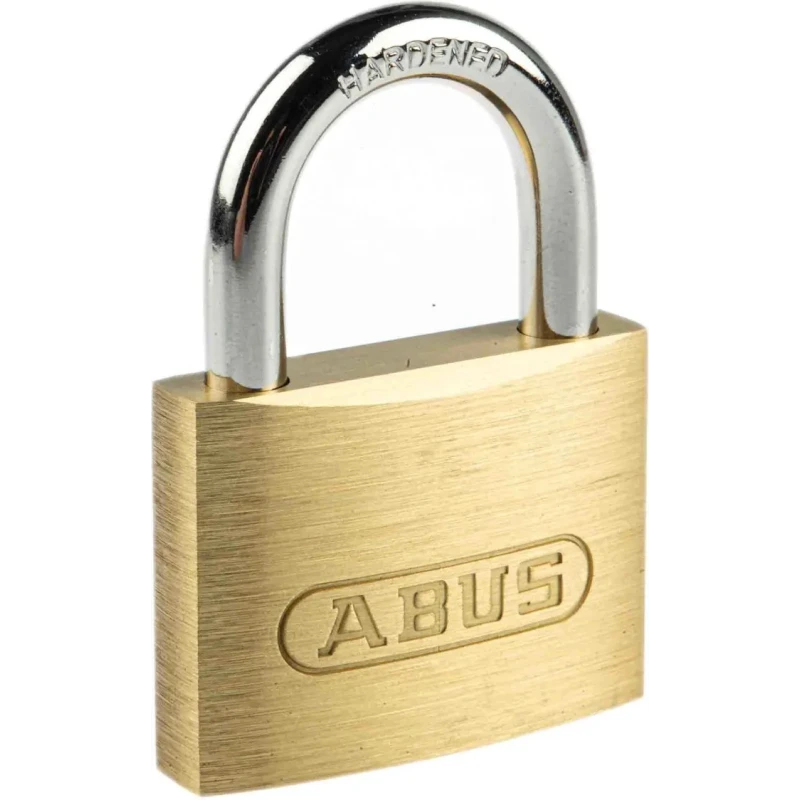 ABUS Weatherproof Key Brass Padlock with 7 mm Hardened Shackle, 48 mm Body 49970