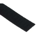 RS PRO Black Hook & Loop Tape 20 mm Width x 10 m Length Durable Reusable Strap 890-4149