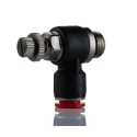 Norgren Pneufit C Series Banjo In-Line Regulator Threaded BSPP Inlet 16 mm Female Push-In Outlet Polybutylene C0K510828