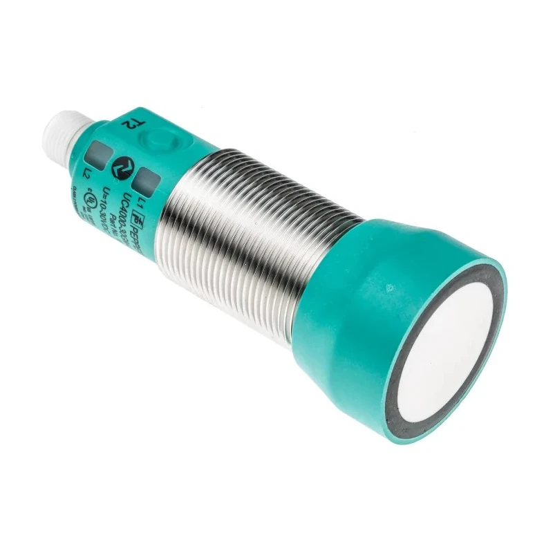 Pepperl + Fuchs Barrel Ultrasonic Proximity Sensor M12 4000 mm 200mA IO-Link 3V 30 V dc UC4000-30GM-IUEP-IO-V15