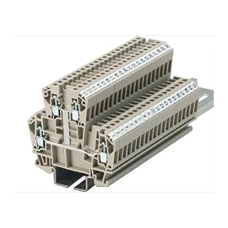 RS PRO Double Level Terminal Block Beige, 2.5mm² Cable CSA, 2-Level, Screw Termination, 24A Current, 800V Voltage 878-7480