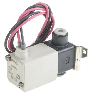 SMC Pneumatic Solenoid Valve 2/2 NC Solenoid Spring M5 x 0.8 Aluminium Body 24V DC VDW20DA