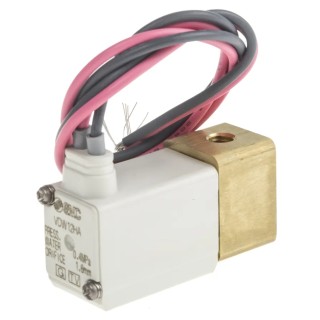 SMC Pneumatic Solenoid Valve 2/2 Solenoid Spring Rc VDW Series 24V DC 2 Port Resin Body VDW12HA