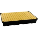 RS PRO Spill Control Spill Tray with Grate Polyethylene 100 L Containment Storage for Industrial Storage 893-0388