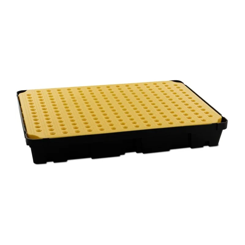 RS PRO Spill Control Spill Tray with Grate Polyethylene 100 L Containment Storage for Industrial Storage 893-0388