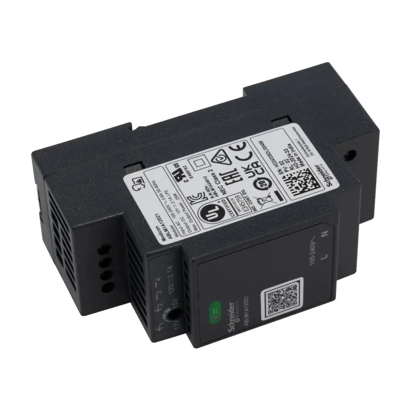 Schneider Electric Modicon ABL Switched Mode DIN Rail Power Supply 240V AC Input 12V DC, 2.1A Output, 25W ABLM1A12021