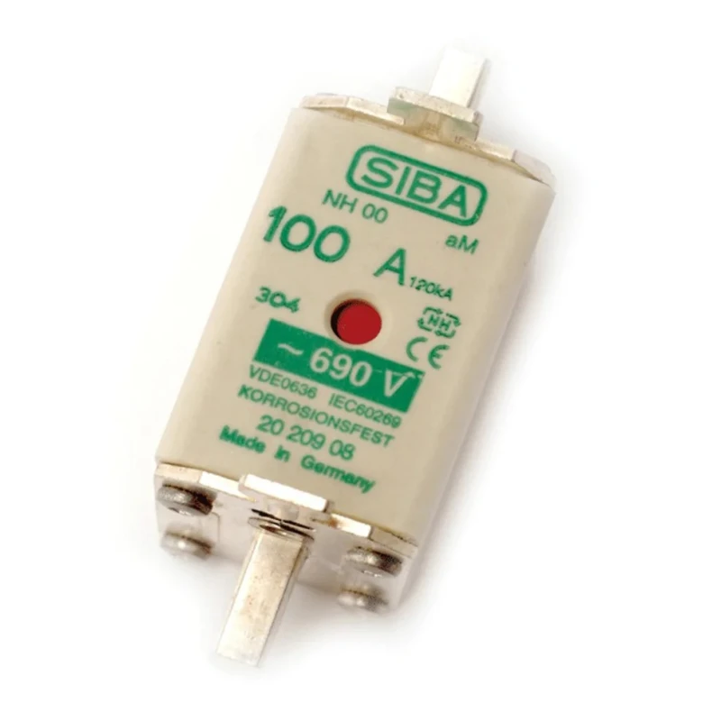 SIBA 125A NH Fuse NH00 690V High Rupture Capacity Blade Type IEC Standard Germany NH00 20-209 345097