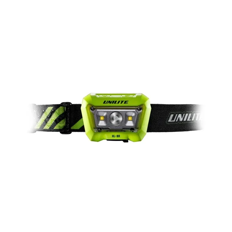 Unilite HL-8R LED Head Torch 475 lm IP65 Dust and Water Resistant 90 m Beam Distance HL-8R