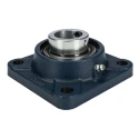 SKF Flanged Bearing Unit, 4-Hole Flange Type, 30 mm Inside Diameter, Steel and Cast Iron Housing, Cylindrical Bore FY 30 FM