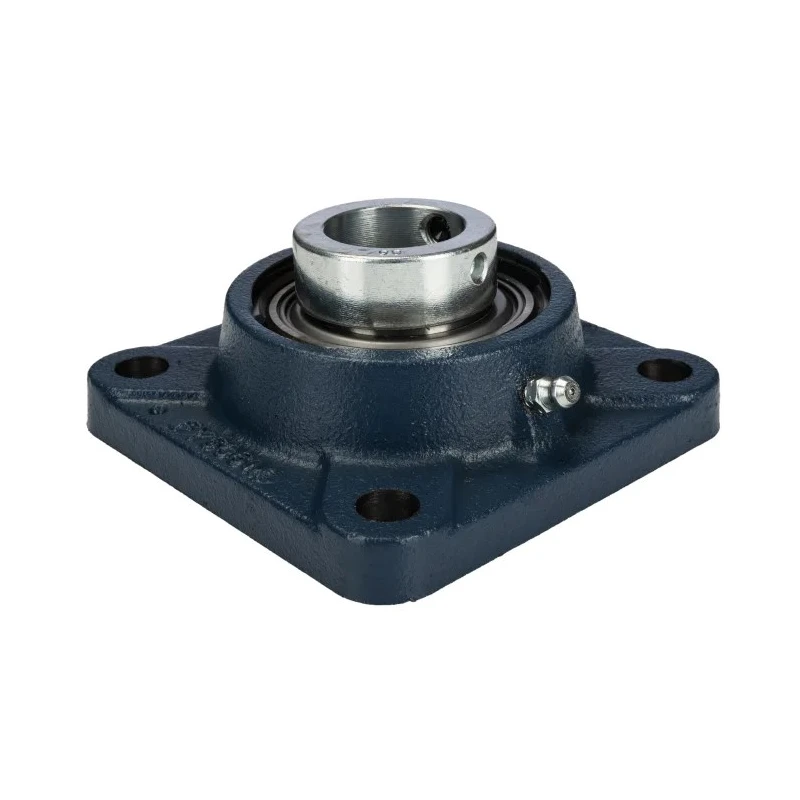 SKF Flanged Bearing Unit, 4-Hole Flange Type, 30 mm Inside Diameter, Steel and Cast Iron Housing, Cylindrical Bore FY 30 FM