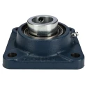 SKF Flanged Bearing Unit, 4-Hole Flange Type, 30 mm Inside Diameter, Steel and Cast Iron Housing, Cylindrical Bore FY 30 FM