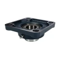 SKF Flanged Bearing Unit, 4-Hole Flange Type, 30 mm Inside Diameter, Steel and Cast Iron Housing, Cylindrical Bore FY 30 FM