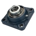 SKF Flanged Bearing Unit, 4-Hole Flange Type, 30 mm Inside Diameter, Steel and Cast Iron Housing, Cylindrical Bore FY 30 FM