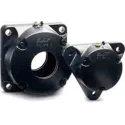 SKF 4 Hole Cylindrical Flange Bearing Unit 75 mm Inside Diameter, Open End Type, 210mm Length FNL 517 A